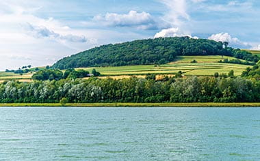 Scenery along the Danube river